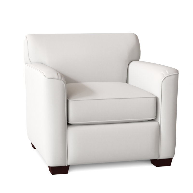 Fauteuil de 39 po de large Keaton, Sergé performance Peyton 31 blanc, Oui