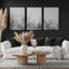 Foggy Echoes, ensemble de 3 toiles encadrées-106959886-106959873