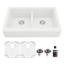 Ensemble d'évier de cuisine à double cuve 50/50 Karran Quartz 34 po x 21-1 / 4 po-50597848