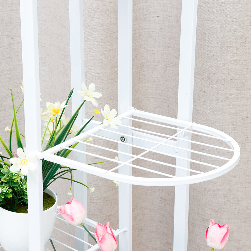 Support pour plante à 5 niveaux Didar, Blanc