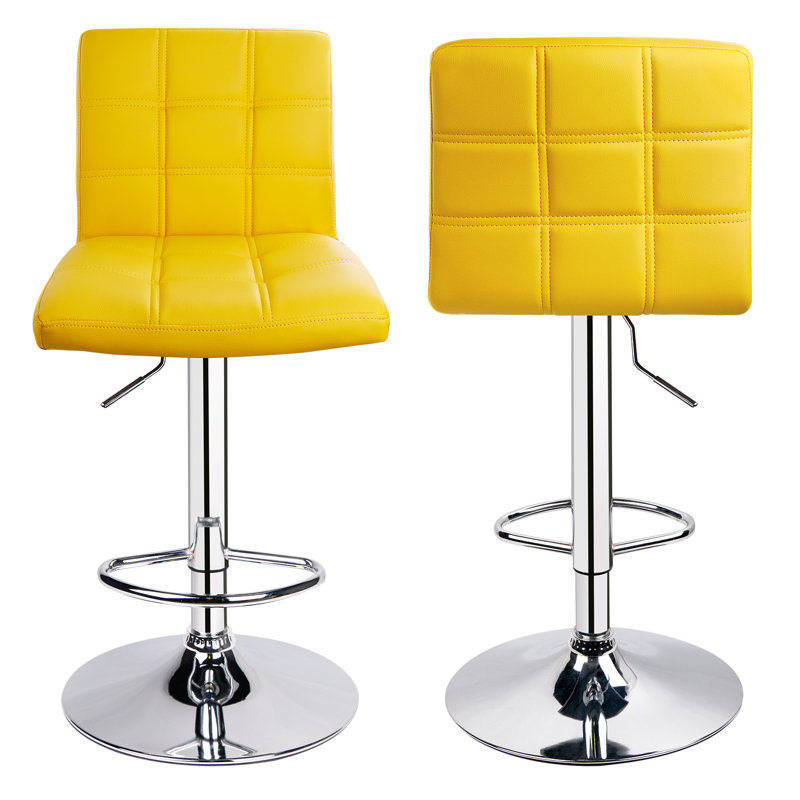 Tabouret de bar 32,5 po Ludly, Jaune, 2