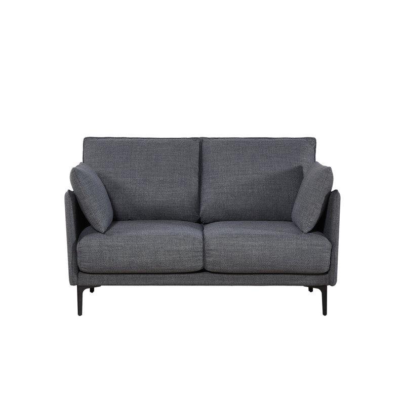2 sièges avec capitonnage à boutons - gris, capacité de poids de 500 lb, coussin en mousse à haute densité d'une largeur de 26,37 po