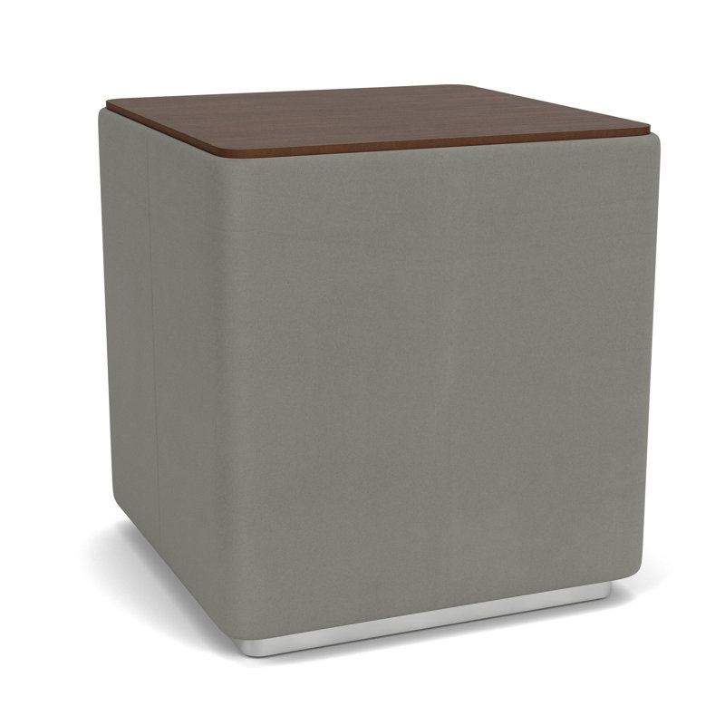 Table de salon avec plateau en stratifié Darsey, Noyer Riftwood, 20", Argent; colombe Patriot Plus