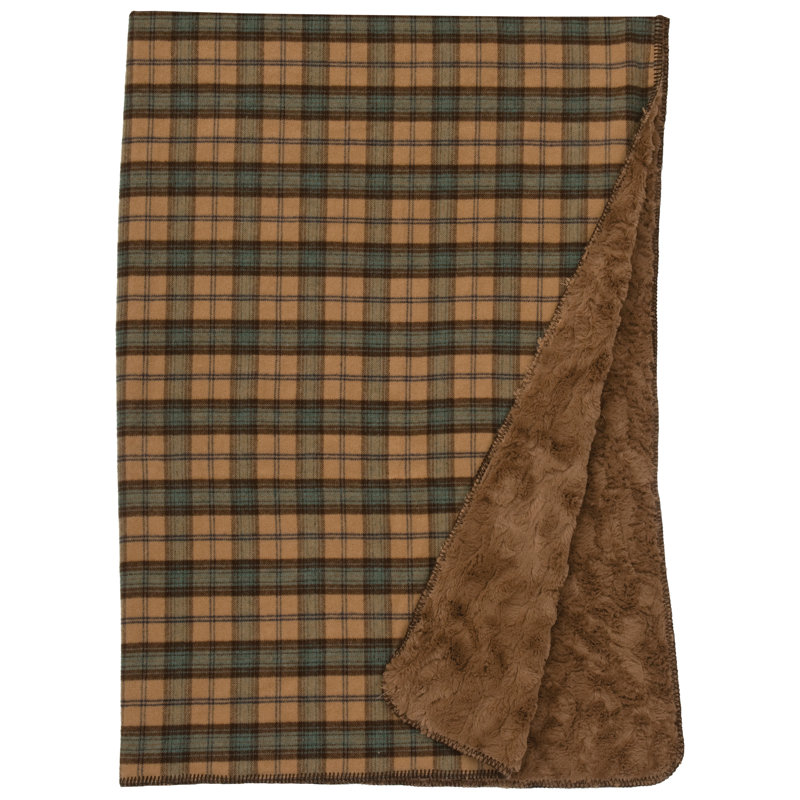 Plaid à carreaux Wooded River Premier - Dillon - 152 x 183 cm, jeté rustique pour canapé et salon de chalet
