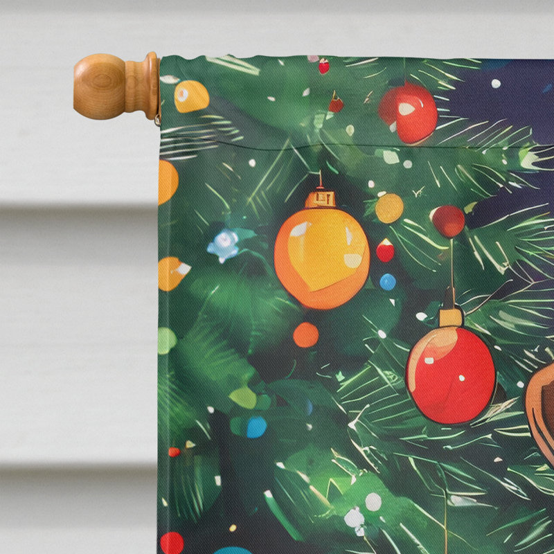 Double Sided Polyester Christmas, 40" H x 28" W