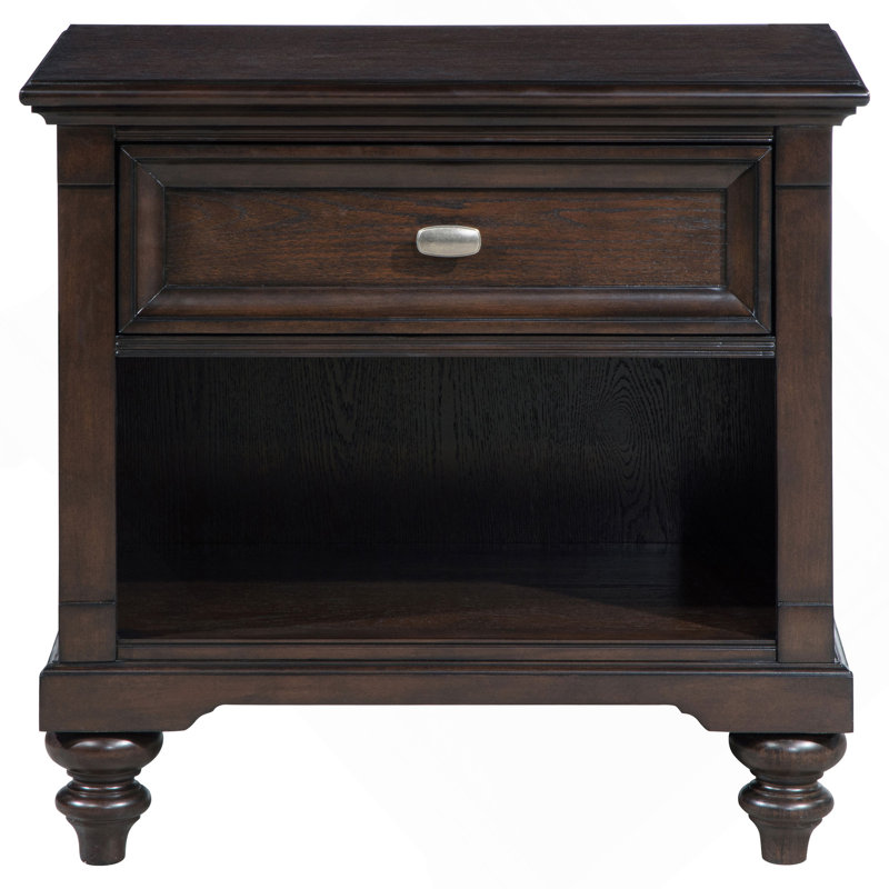 Berwick Dark Oak 1-Drawer Nightstand