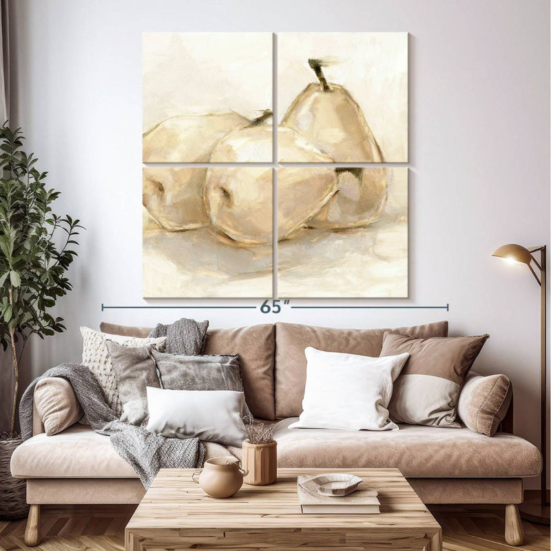 Yarlin White Pear Study II, 50" H x 50" W