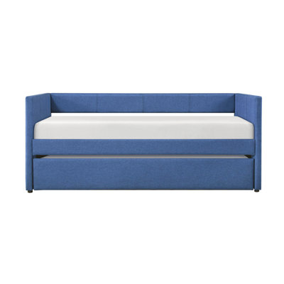 Upholstery Wooden Frame Daybed with Trundle