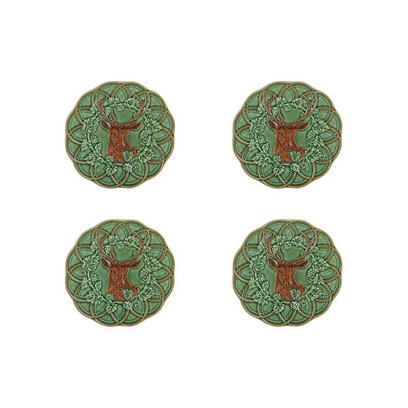 Woods Bread and Butter Plate Deer, Set of 4