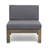 L-SHAPE SOFA SET, DARK GREY