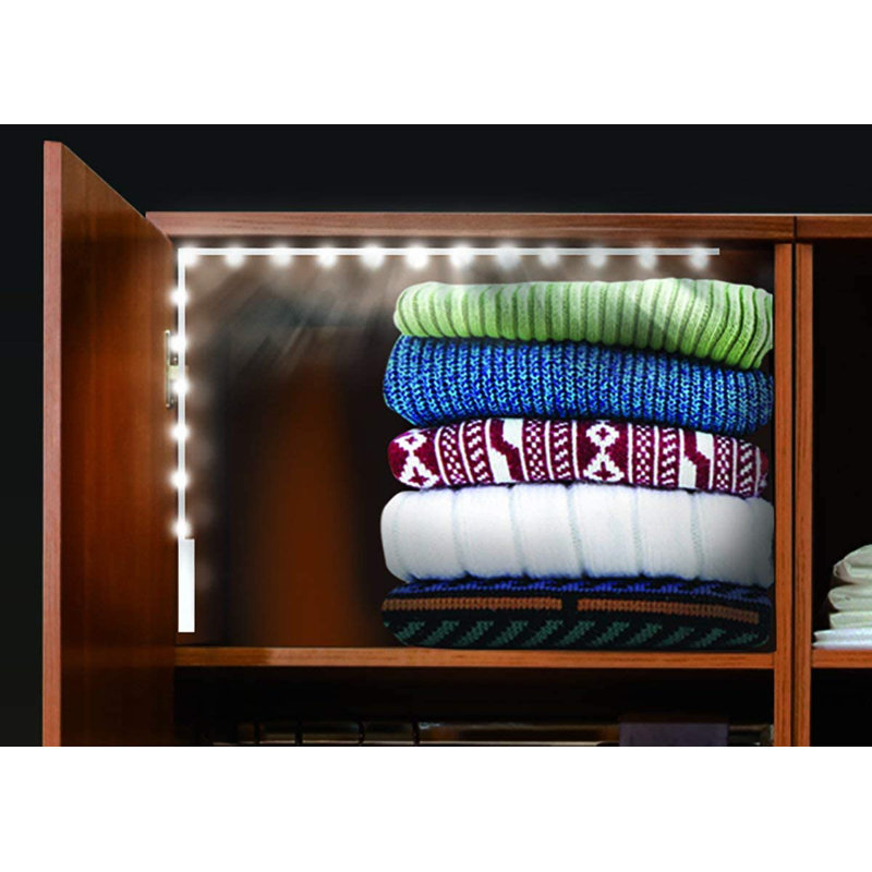 24" Flex Led Light Strip Battery Operated | Bend And Stick Bath Kitchen Cabinet Garage Shed Light - 18 Led