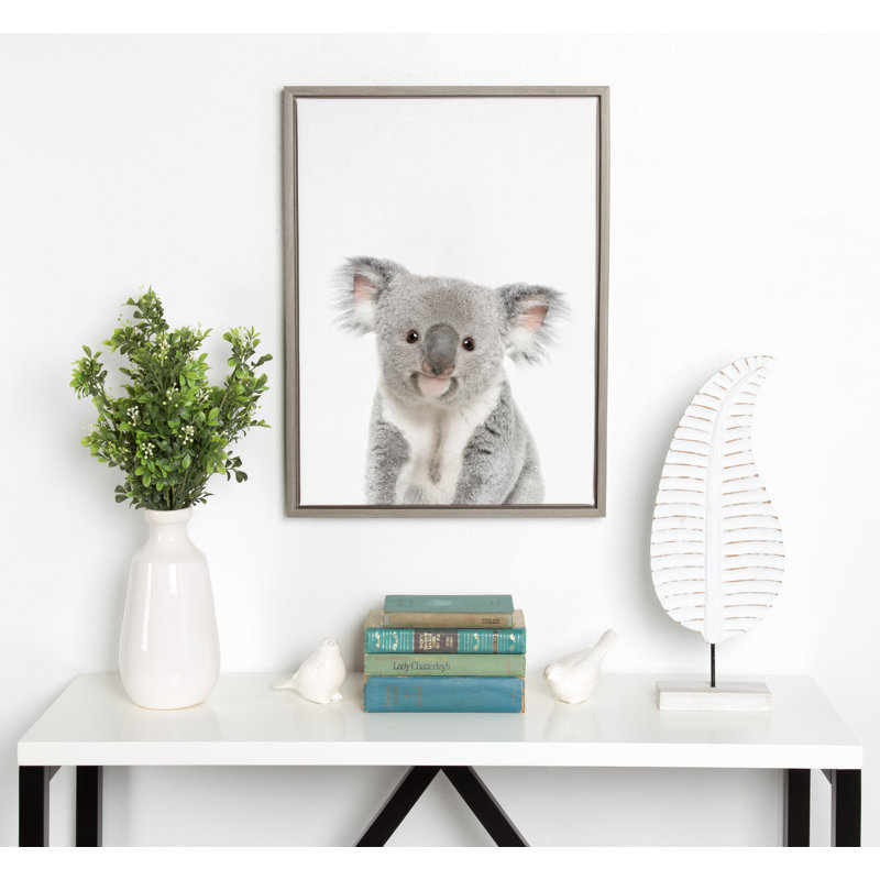 "Animal Studio Koala" par Amy Peterson, reproduction d'art sur toile encadrée