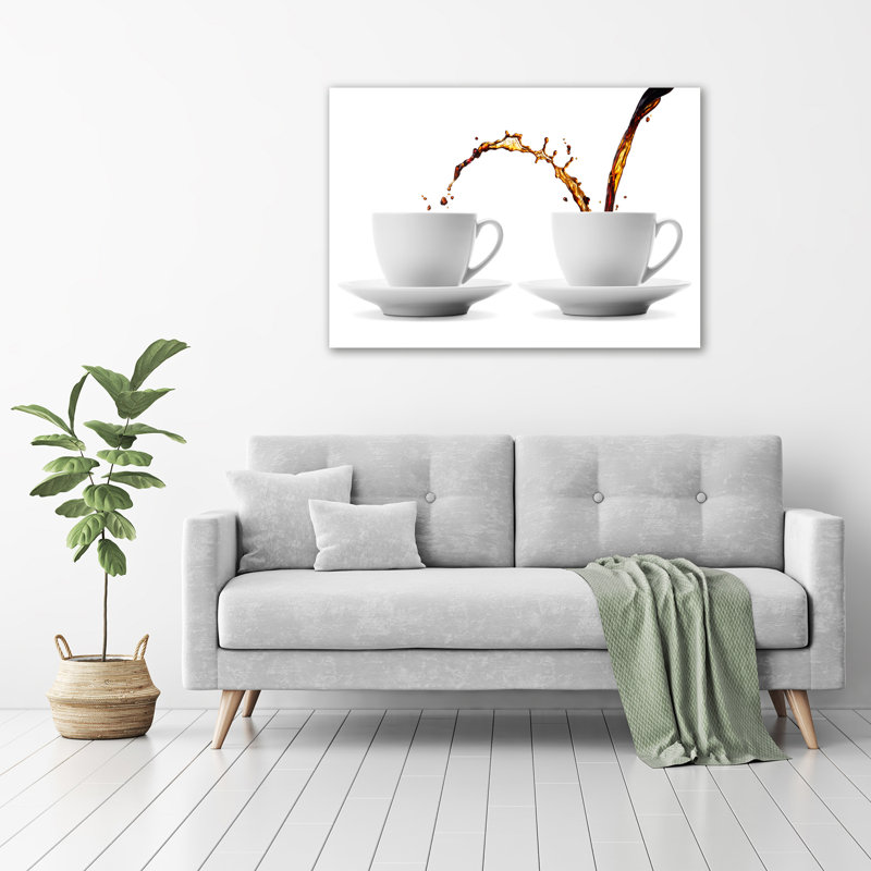 Leaking Coffee - Wrapped Canvas Print