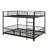 Metal Bunk Bed With Slide And Guardrails-529470369-529470368