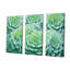 «Green Succulents Bloom», ensemble d'art mural sur toile-1607357950-1607357944