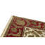 Tapis ivoire et rouge noué à la main de haute qualité