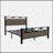 Full Size Bed Frame,Easy Assembly, Brown
