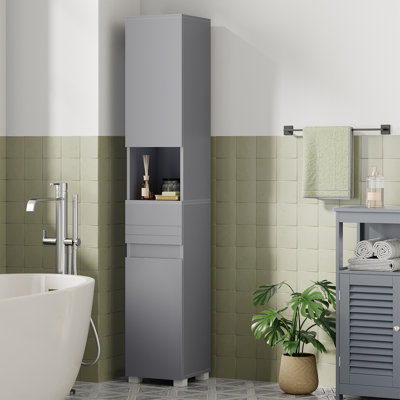 Tall Storage Cabinet, Slim Storage Cabinet, Narrow Cupboard