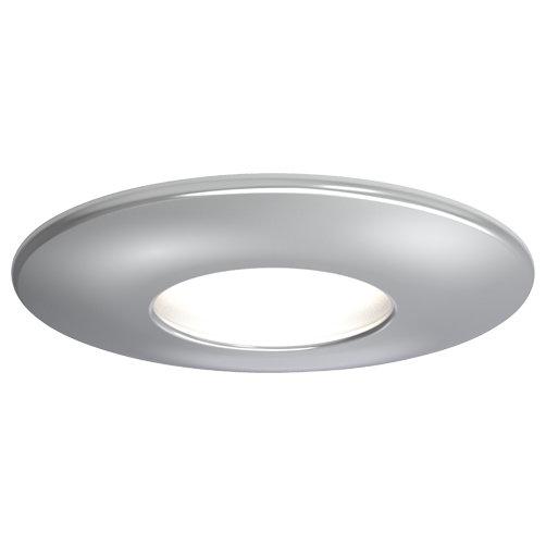 Fire-Rated Indoor Downlight Rated Dimmable Spotlight Supplied with a 2200k - 6500k 345lm Smart GU10 Bulb, Satin Chrome