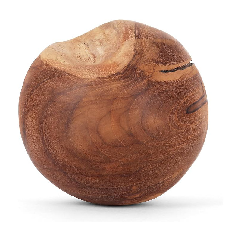 Atosha 2 Piece Decorative Teak Ball Set