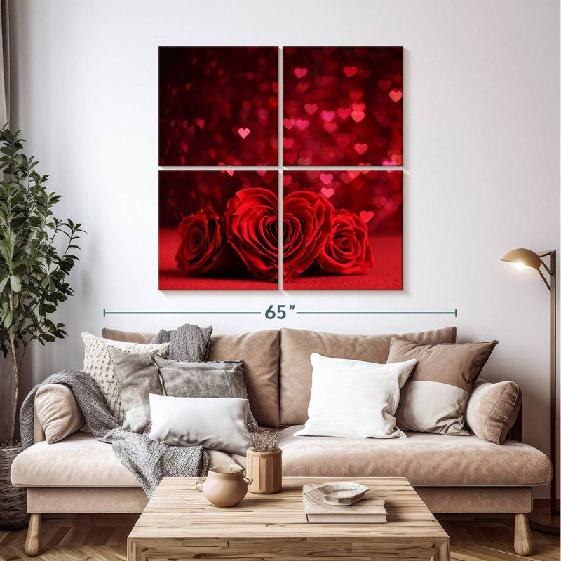 Roses et cœurs rouges Lelend