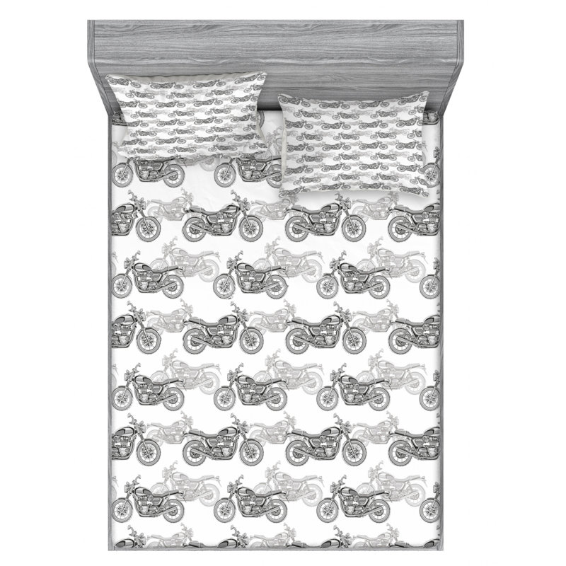 Microfiber Sheet Set, Full Sheet Set with Fitted Sheet