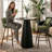 Berneta 30" Modern Round Pedestal Counter Height Dining Set With 2 Upholstered Stools-1191147544
