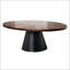 Table basse ovale de style contemporain