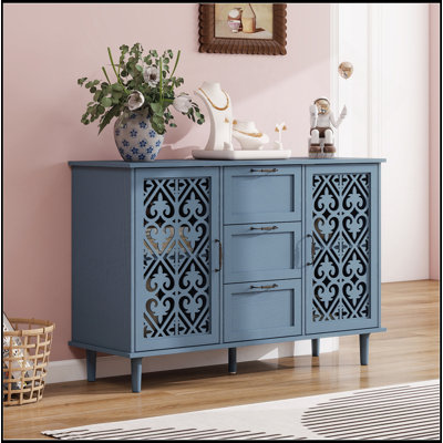 Exquisite 2-Door 3-Drawer Cabinet For Various Rooms, Enhancing Storage And Style