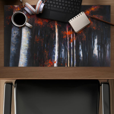 Mysterious forest - 14.00"x24.25" Desk mat