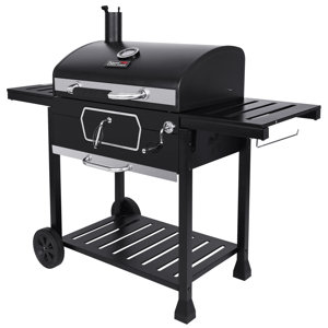 royal gourmet deluxe 30-inch charcoal grill, black