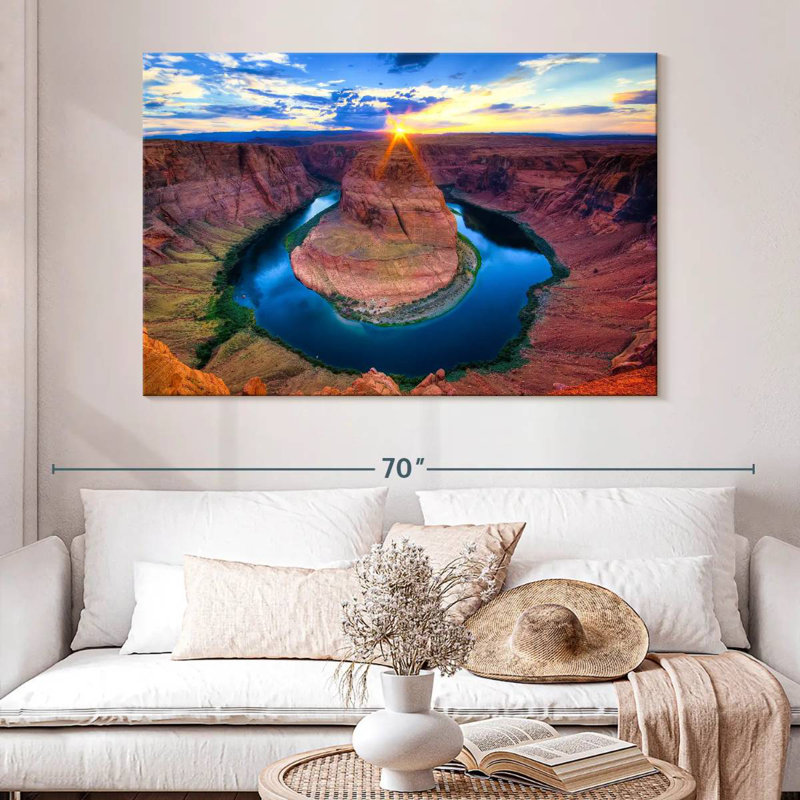 Alvord Dramatic Horseshoe Bend, H 34 po x l 51 po