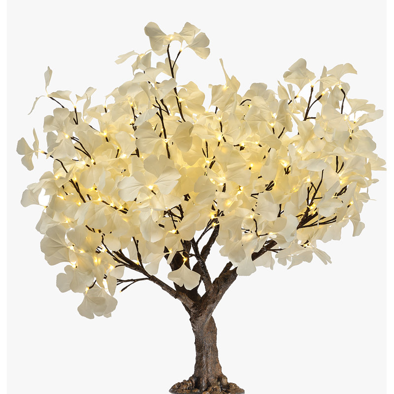 Arbre lumineux ginkgo, Blanc