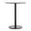 Plateau de table commercial à surface lisse avec base ronde à hauteur de barre-27686049-27686077