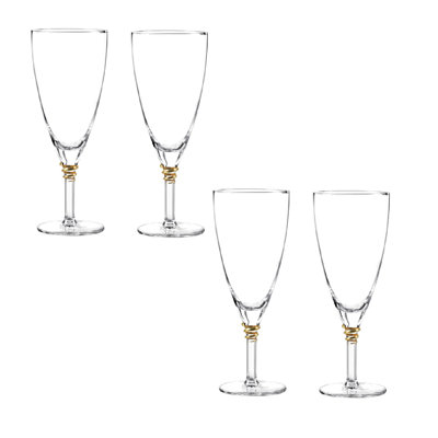 Helix Iced Tea 16 oz. Glass Goblet (Set/4)