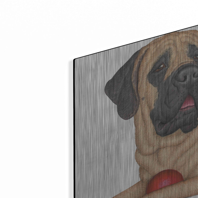 «Mastiff Red Ball» par Danny Gordon, H 16 po x l 24 po