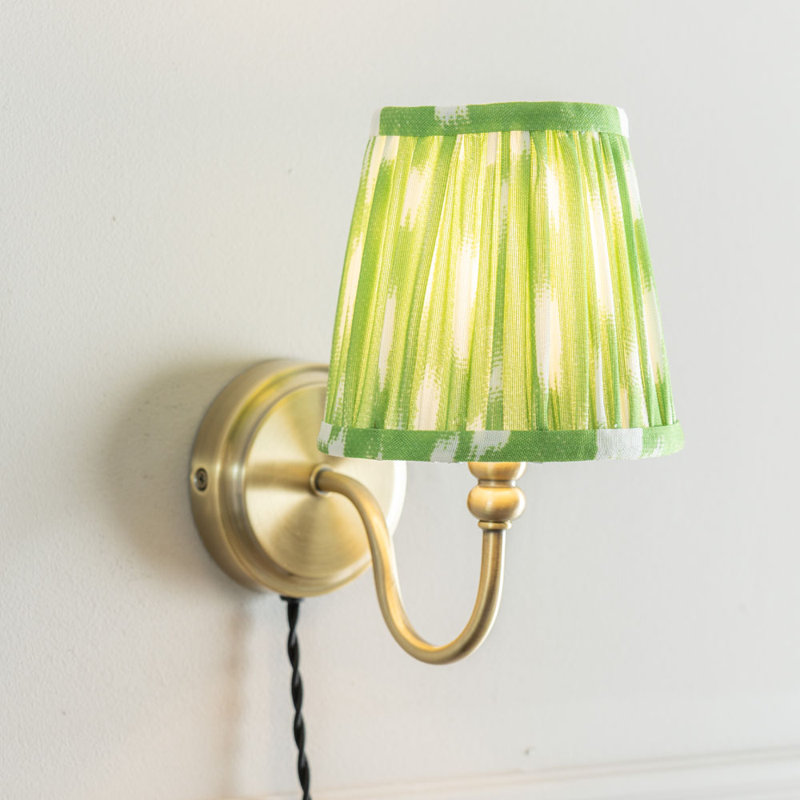 Ensor Plug-in Swing Arm Sconce, No, Green