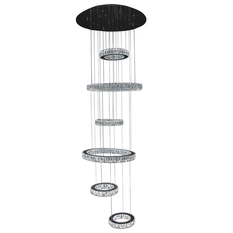 6 - Light LED Chandelier