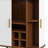 28"W Home Bar Cabinet With Wine Rack-1650822610