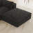 Cloud Sofa,Corduroy Fabric,Deep Seat Couches,Removable Cushion,No Assembly-129312880