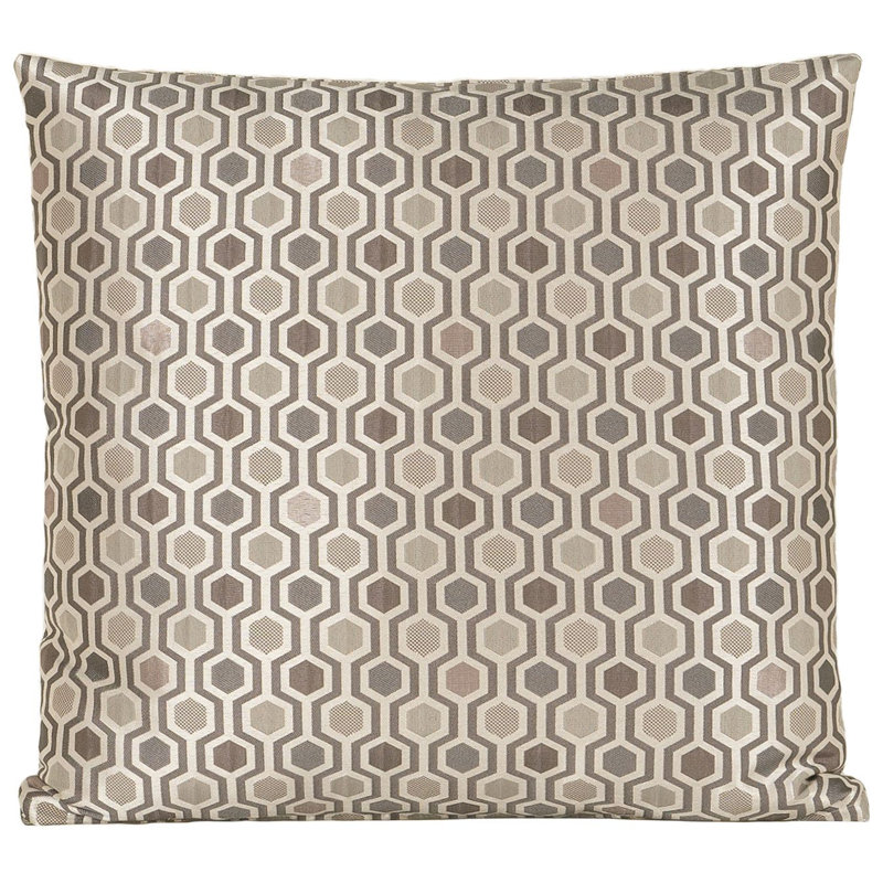 Coussin décoratif, gris, 16 po x 16 po