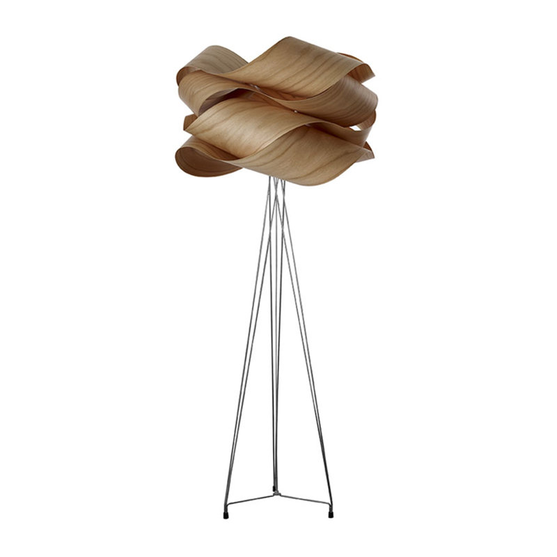 Link Floor Lamp - E26 Base - Natural Cherry, E26, Natural Cherry
