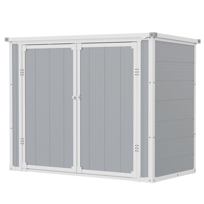 Rangement extérieur en résine de 8 pi x l 10 pi avec plancher