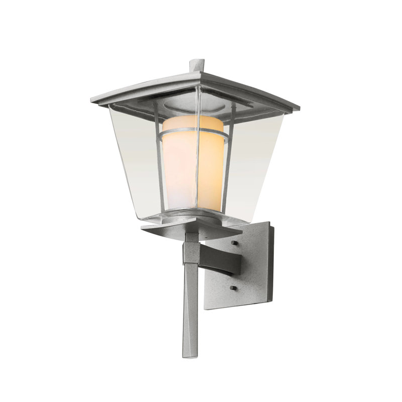 Lanterne murale d'extérieur 1 lumière Beacon Hall, Acier bruni côtier, H 17,6 po x l 8,9 po x P 9,4 po