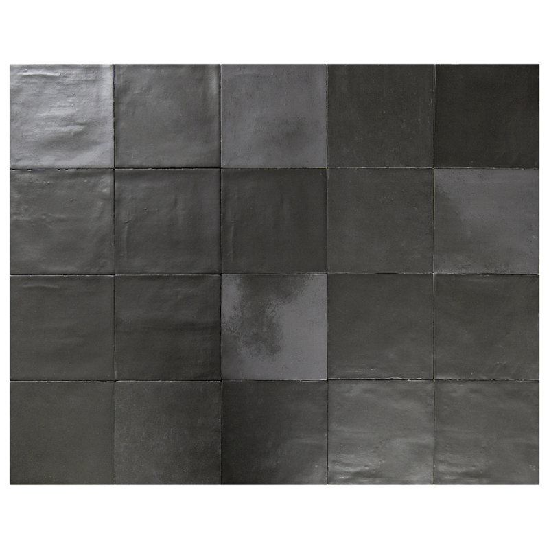 Carreau de porcelaine 5,5 po x 5,5 po Subway Tile, Noir