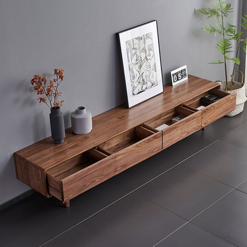 Solid Wood 94.48'' W Storage Credenza