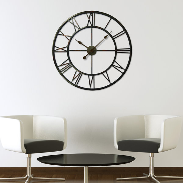 Exceptional Quality Wall Clock In Iron With Multi Color Powder