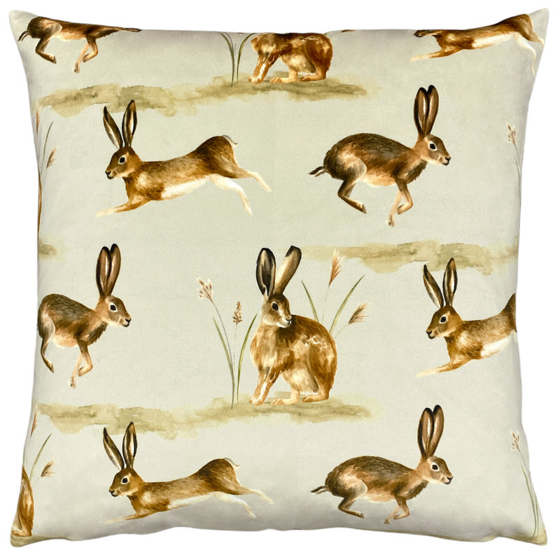 Animal Print Beige Square Cushion Cover