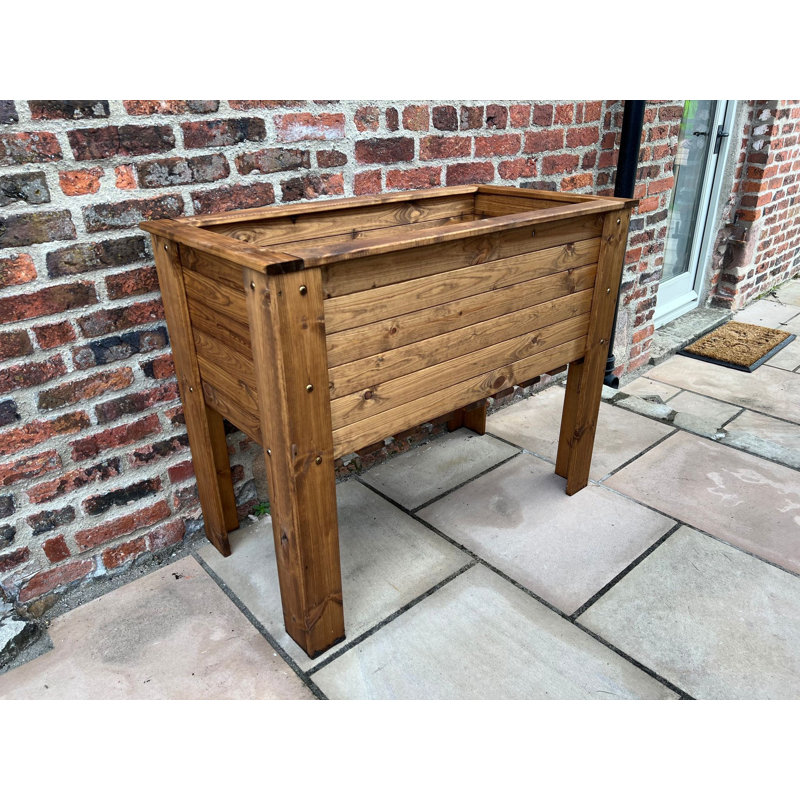 Pettegrow Handmade Wood Planter Box, 90cm x 120cm x 59cm