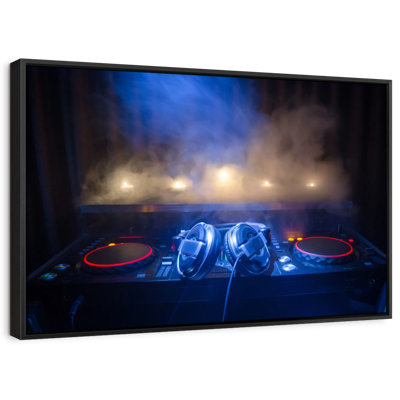 DJ's Headphones Canvas Print